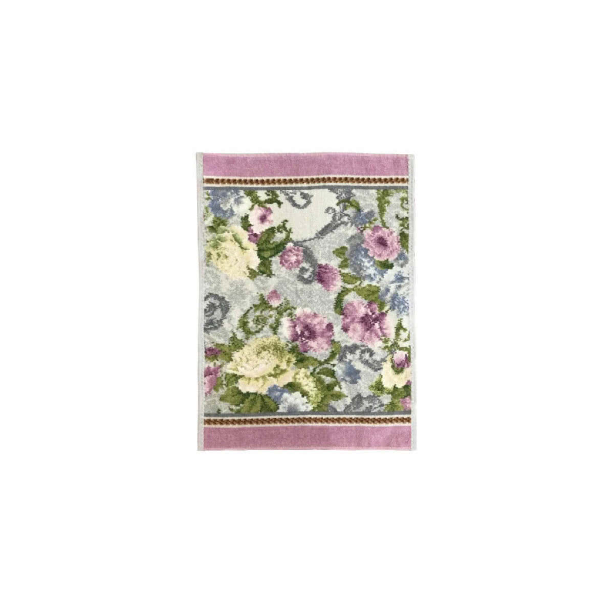 Полотенце шенилл махровый Екатерина (Ekaterina) 37x50cm (розовый бордюр), бренд: Фейлер (Feiler)