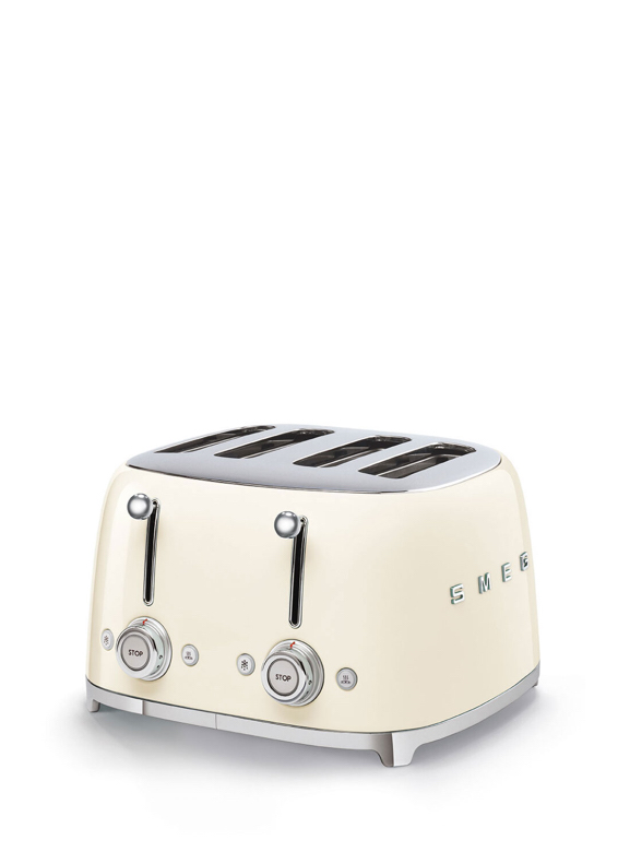 SMEG Тостер на 4 ломтика, кремовый
