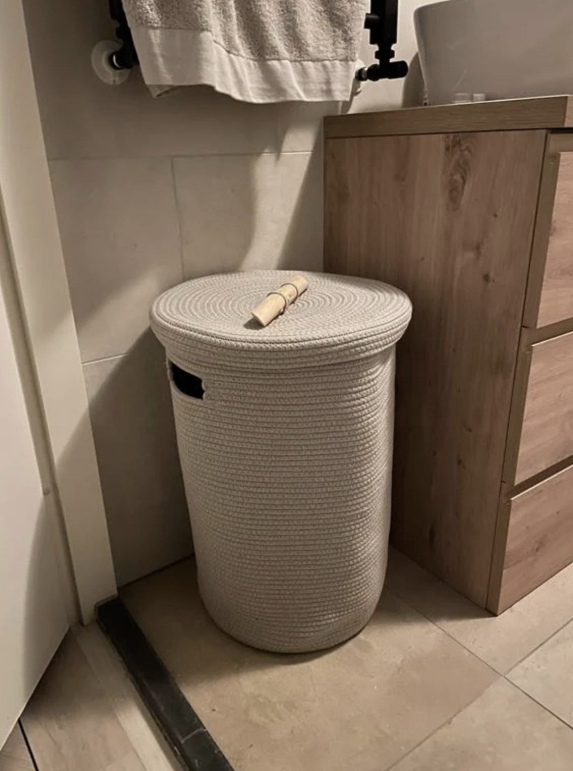 Корзина плетеная для белья на 60 литров Отис (Otis), 37x55cm, бренд: Акванова (Aquanova)