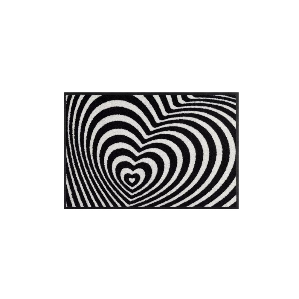 Коврик грязезащитный моющийся Оптическая любовь (Optical Love) 50*75см, бренд: КлинТекс (KleenTex)