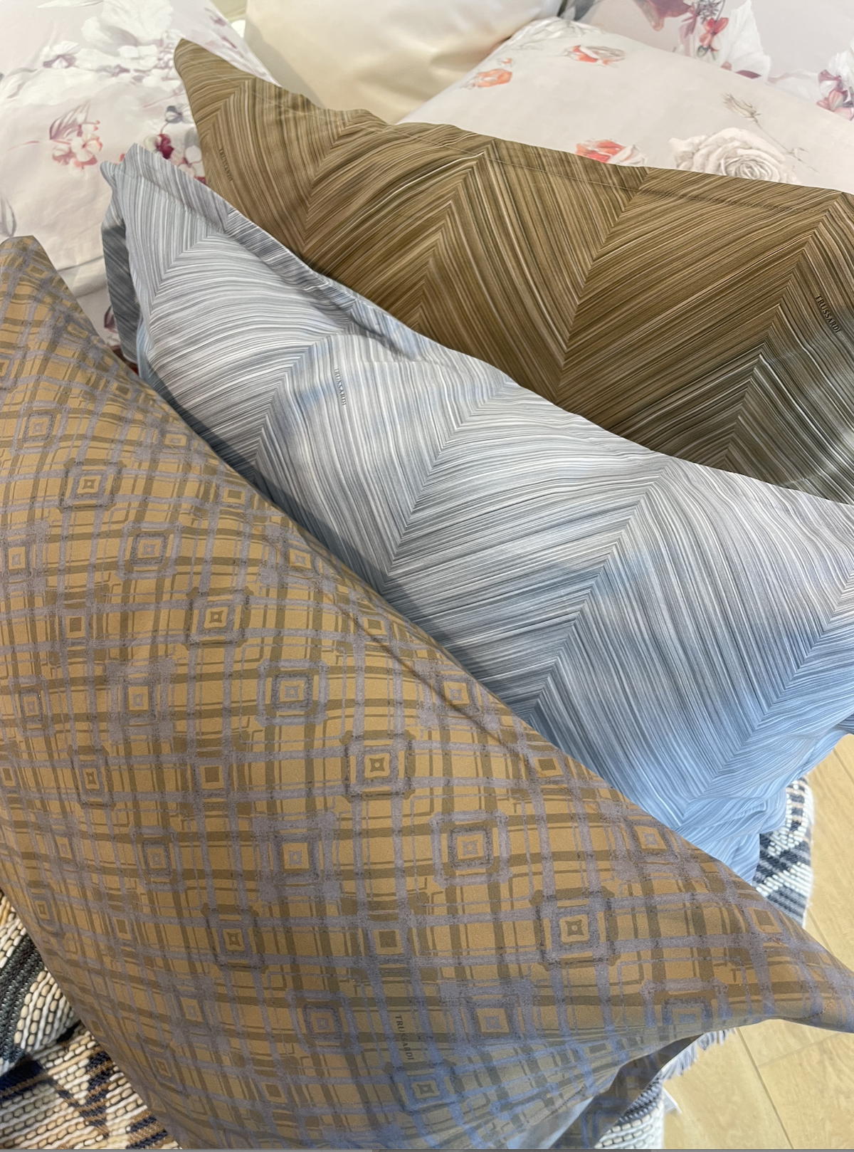 Постельное белье двуспальное Диагональ (Diagonal), бренд: Труссарди (Trussardi)