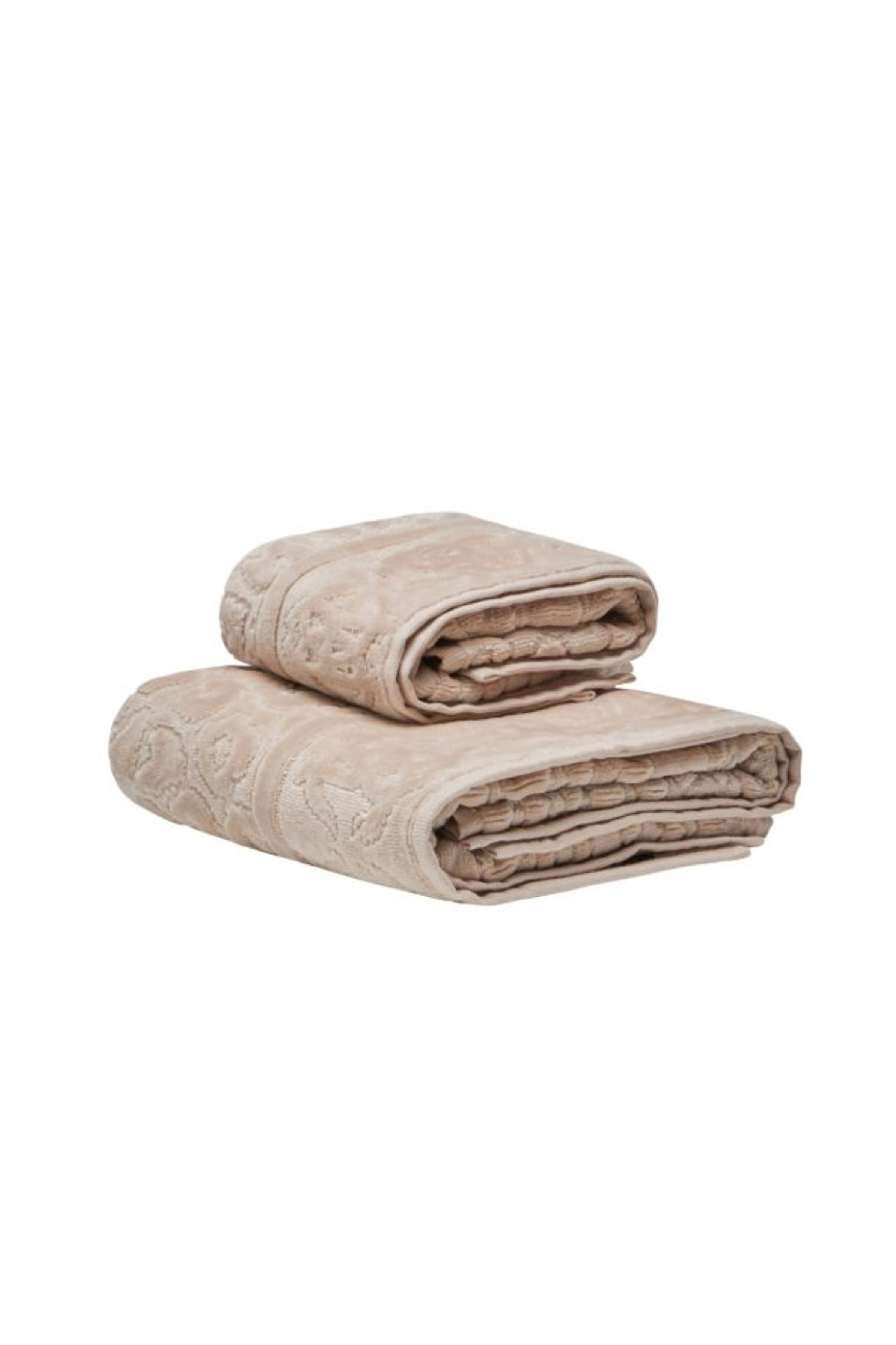 Набор из 2-х полотенец Ягуар (Jaguar), бежевый леопард, бренд: Роберто Кавалли (Roberto Cavalli)