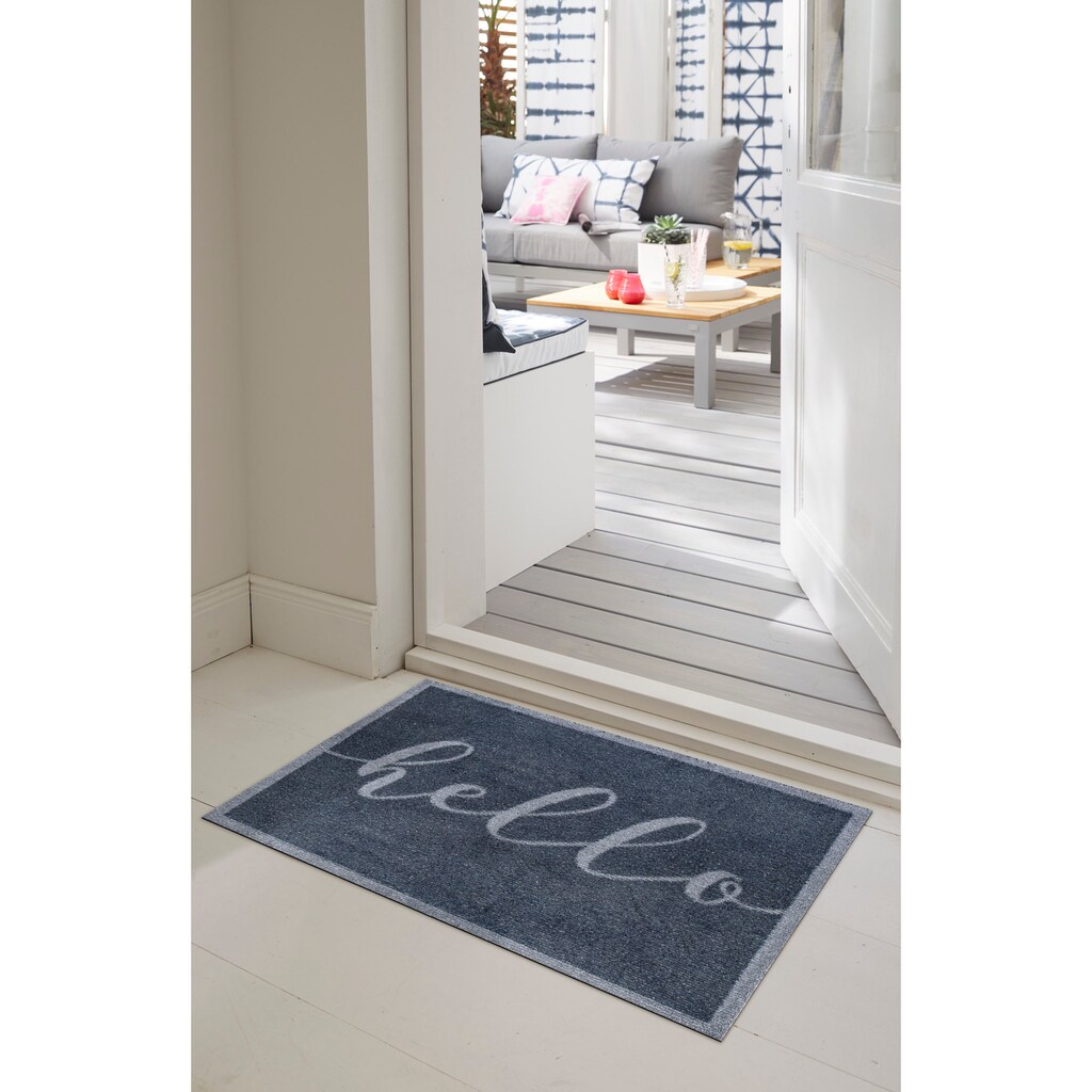 Коврик грязезащитный моющийся Привет (Hello) 50*75см, бренд: КлинТекс (KleenTex)