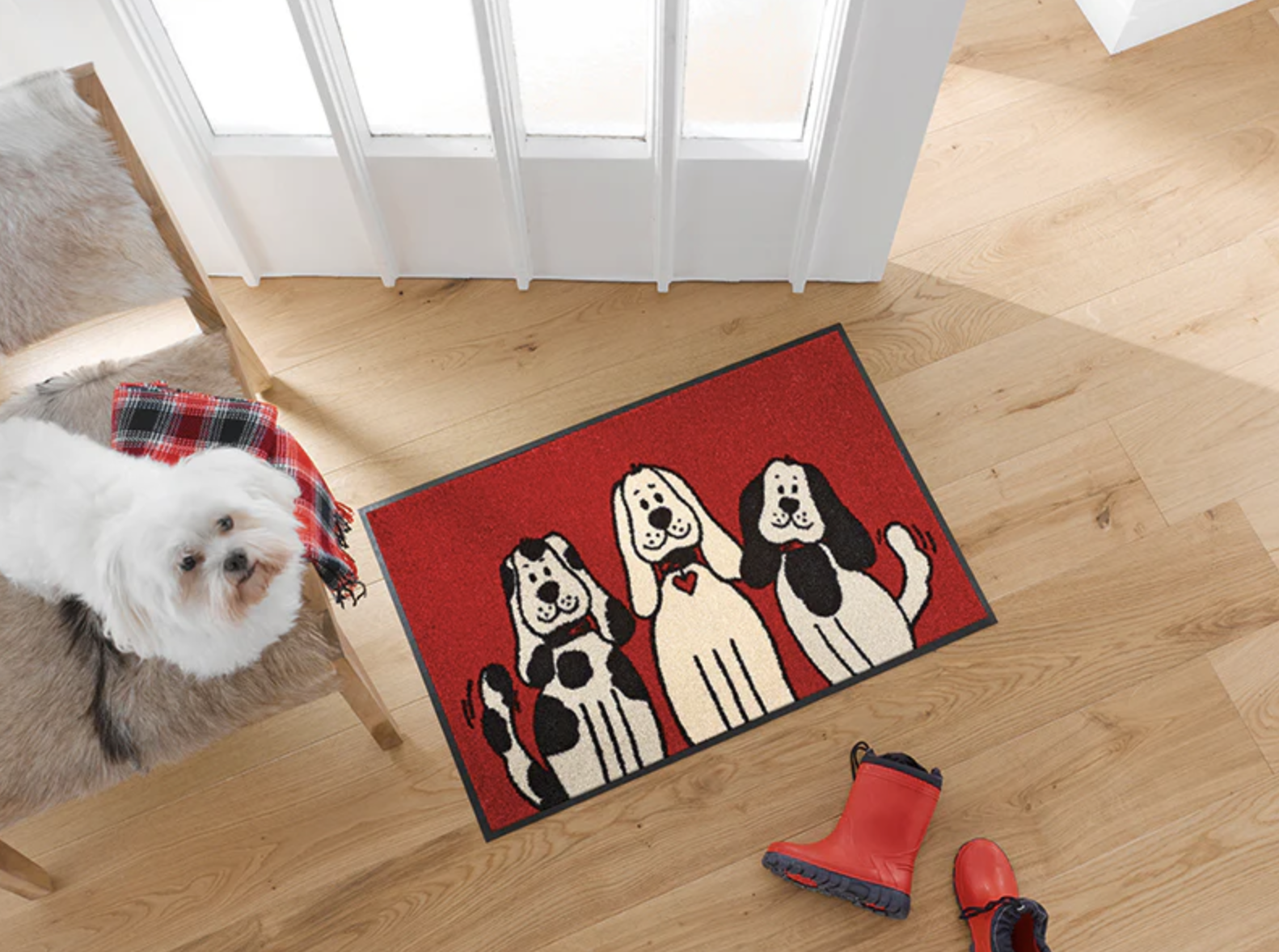 Коврик грязезащитный моющийся  Три собаки (Three Dog) 50*75см, бренд: КлинТекс (KleenTex)