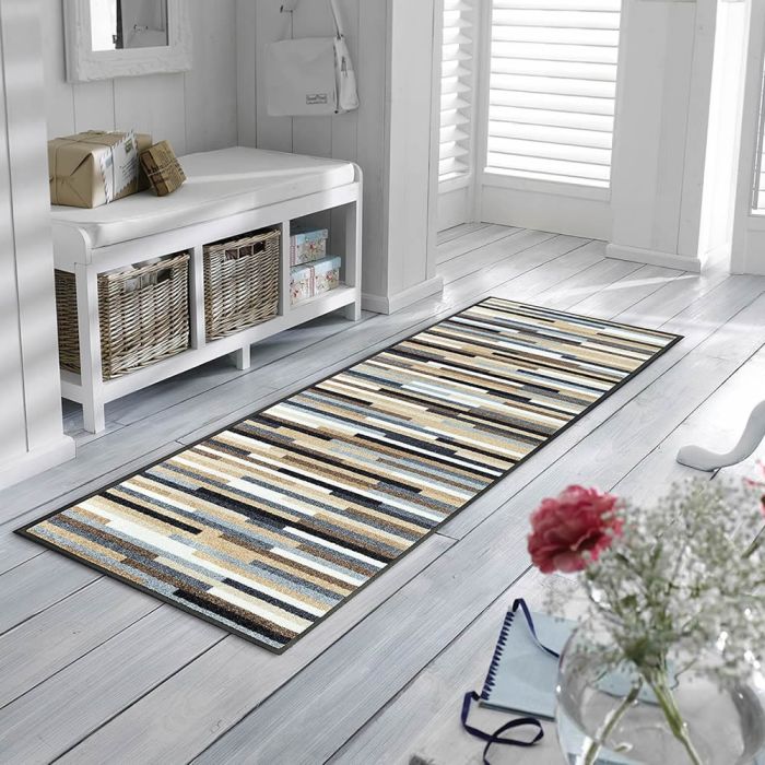 Коврик грязезащитный моющийся Полоски Микадо (Mikado Stripes) 60*180см, бренд: КлинТекс (KleenTex)