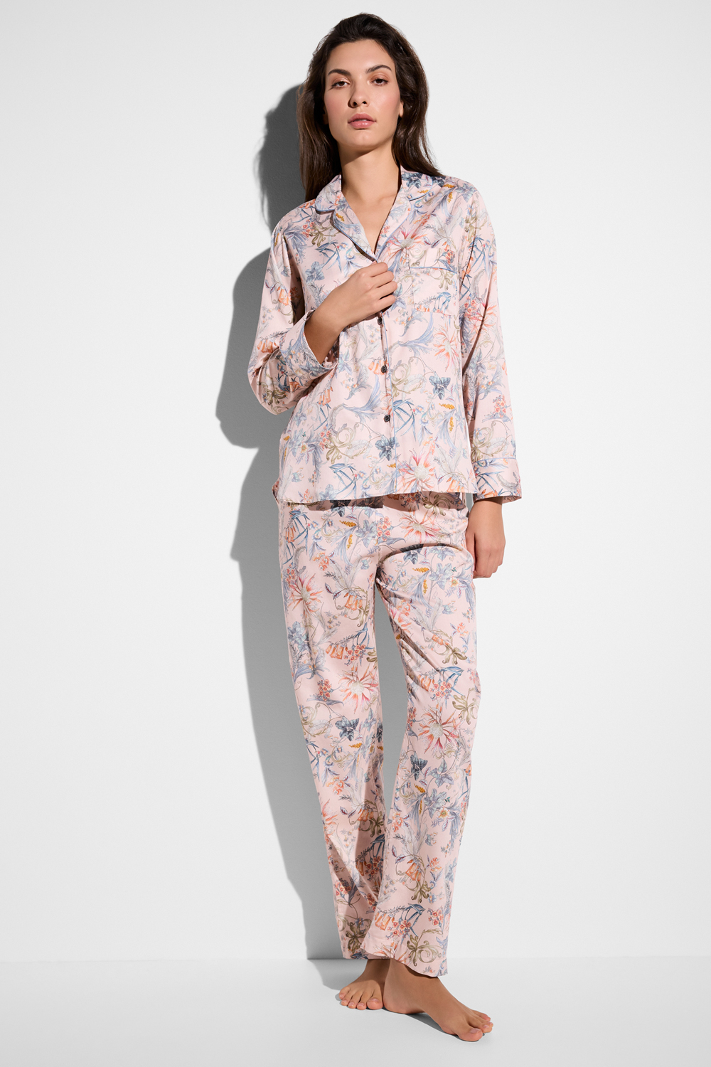 Пижама с брюками, 100% хлопок, бренд: Циммерли (Zimmerli)