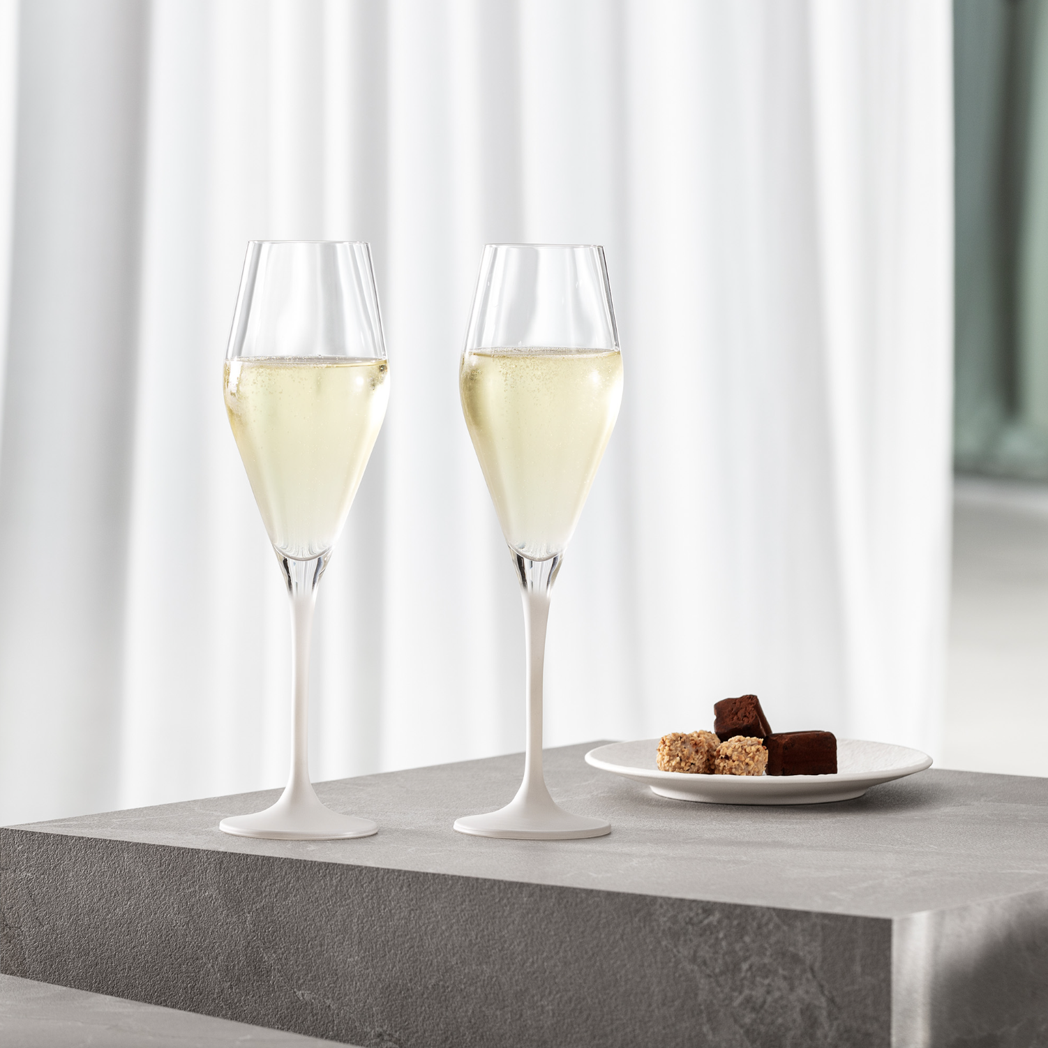 Manufacture Rock blanc бокал-флюте для игристого 120ml, набор 4 шт., хрустальное стекло Villeroy&Boch