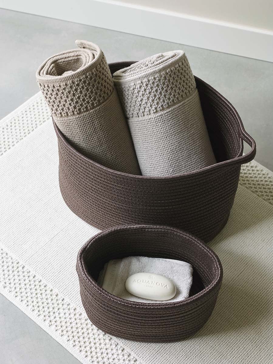 Коврик Юна (Yuna), серо-бежевый, 60х100см, бренд: Акванова (Aquanova)