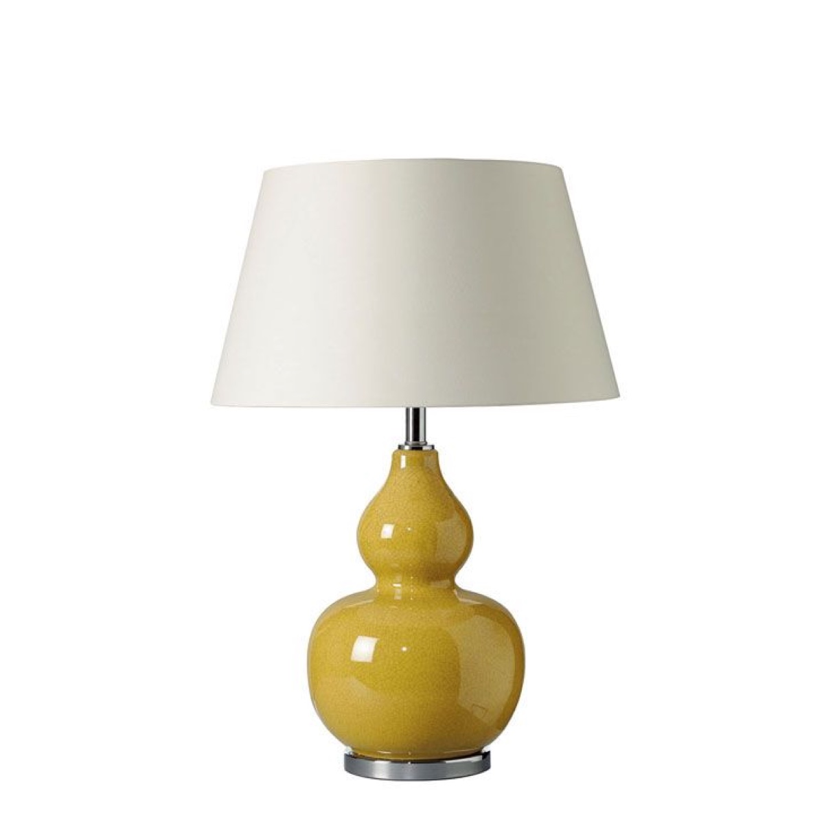 Комплект из 2-х керамических ламп Mustard Cracked Glaze