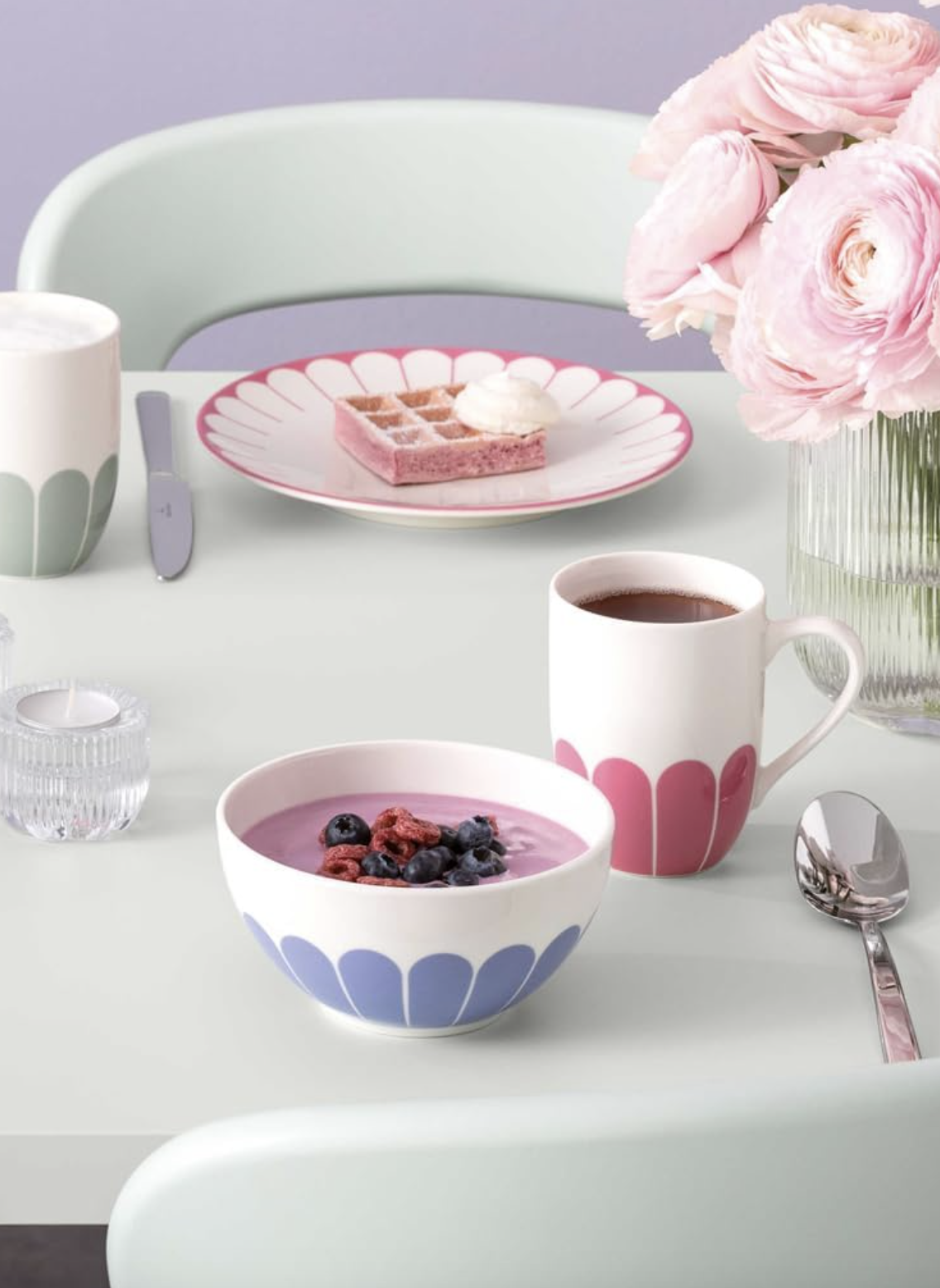 Fleur Bleu Чаша 430мл Villeroy&Boch