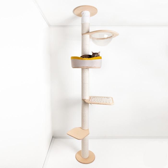 Высокий кошачий комплекс под потолок / Кото-дерево 250 - 270 см (арт. SKM-01)