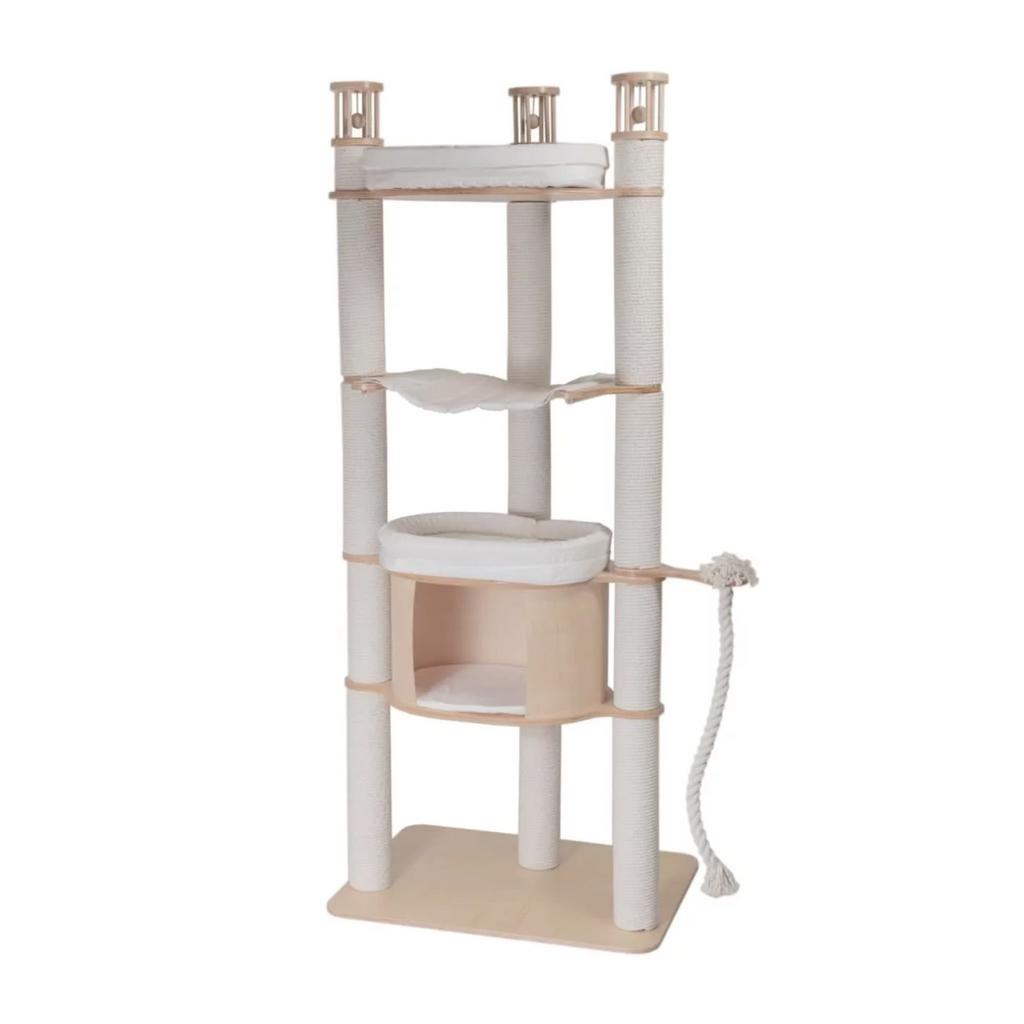 Комплекс напольный для кошек с гамаком и лежаком 189 см