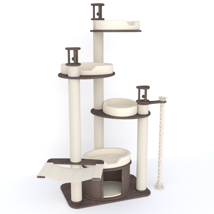 Игровой комплекс для крупных пород кошек 210 см (арт. NPM172)