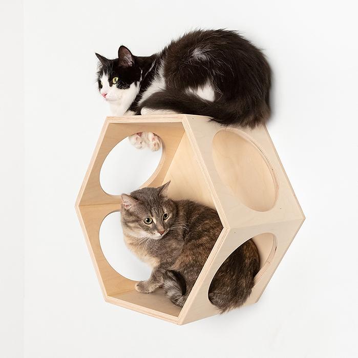 Домик настенный ромб для кошки