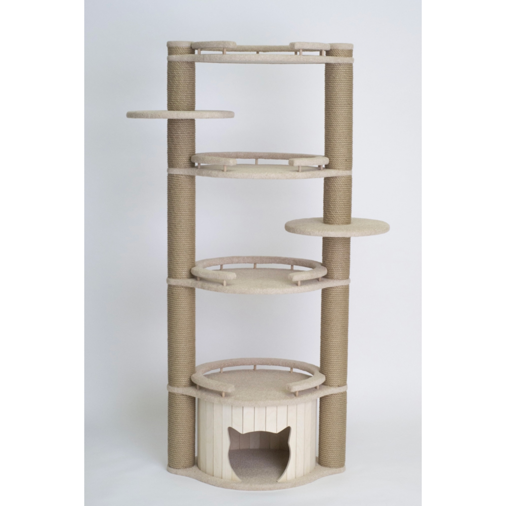 Высокий напольный комплекс для игр и сна кошки (арт. Chester)