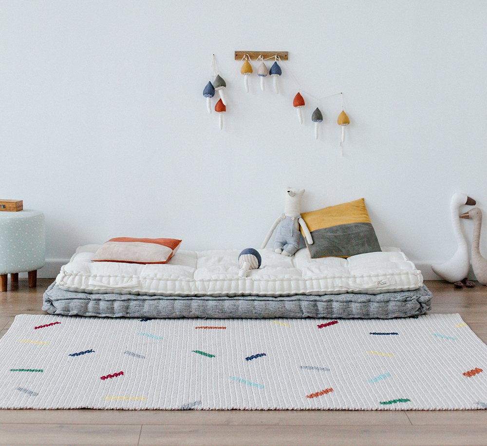 СХЕМА ВЯЗАНИЯ КОВРА "КОНФЕТТИ"