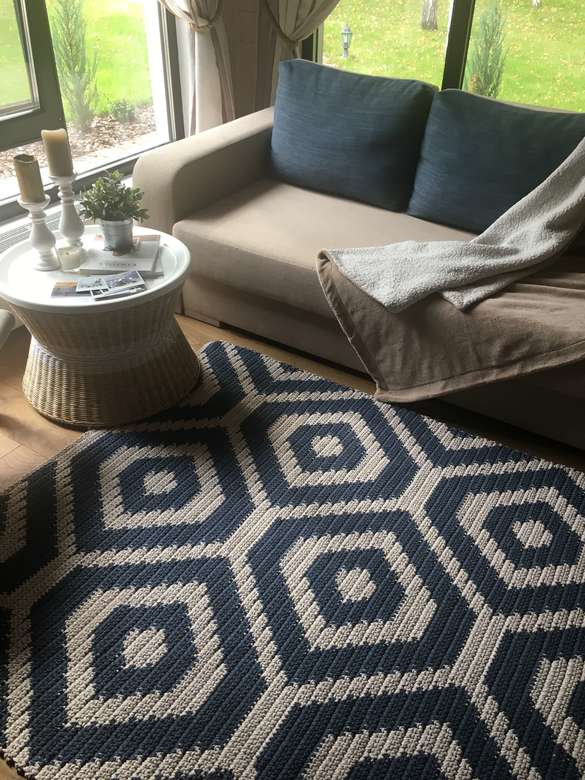 ОПИСАНИЕ ВЯЗАНИЯ КОВРА "АВСТРАЛИЙСКИЕ МОТИВЫ"