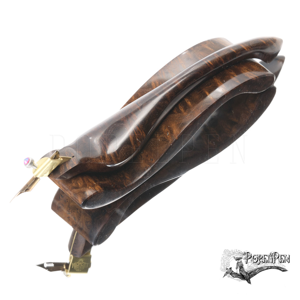 Oblique pen holder  "HAVANA"