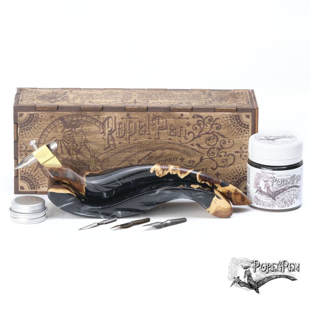 Oblique penholder PHARAOH with stand.  №011