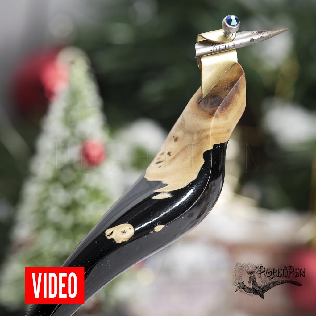 Oblique penholder BLACK PHARAOH without stand.  №002