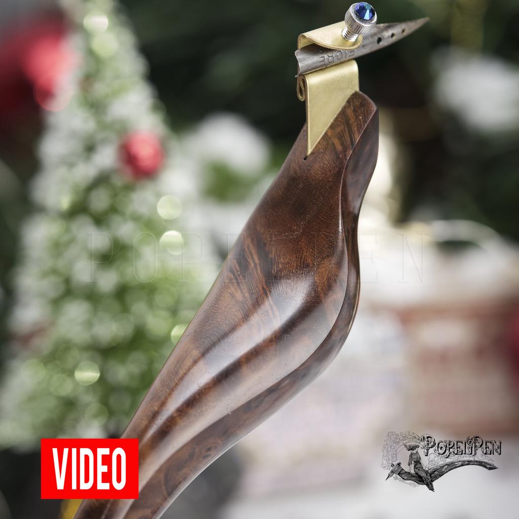 Oblique pen holder  "HAVANA"