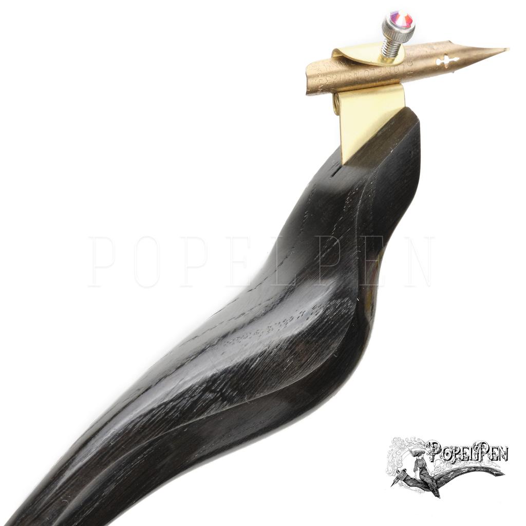 Oblique penholder Bog Oak Series "4850 years". 33,12g