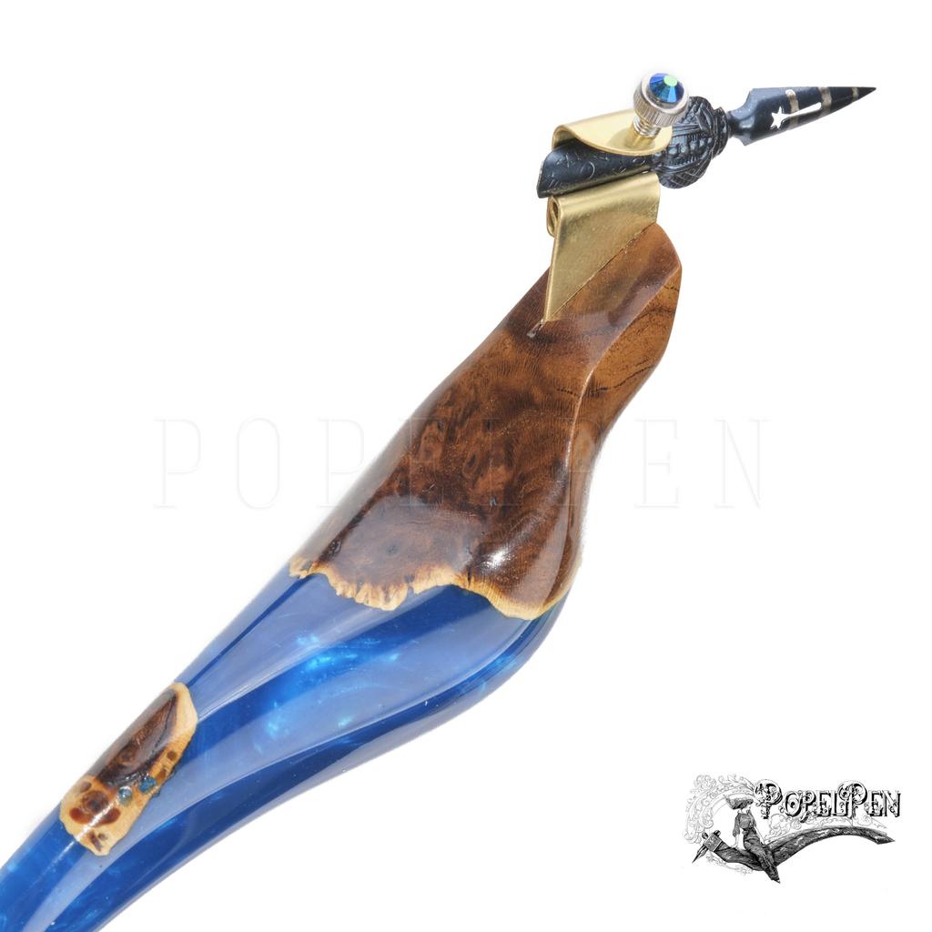 Obliquepenholder  "Blue Lagoon" without stand