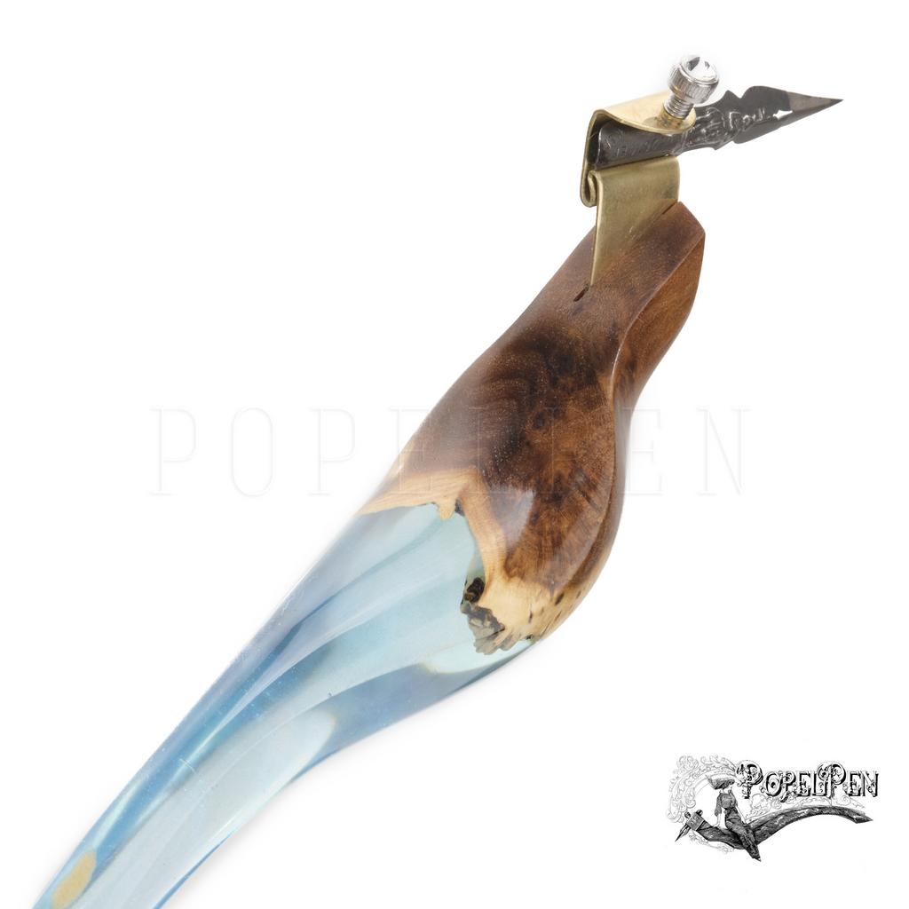 Oblique penholder Morning in Blue Lagoon