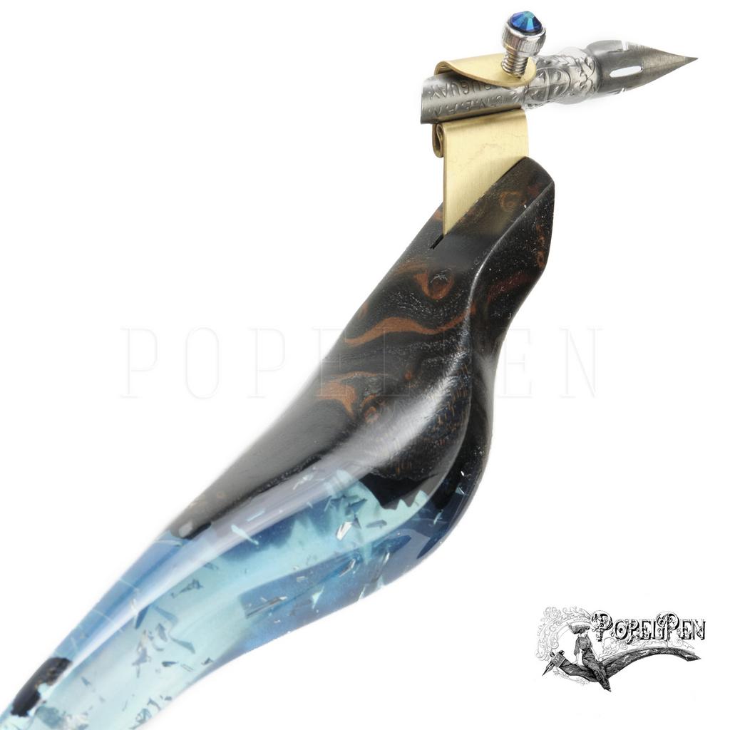 Obliquepenholder  "Winterfell" silver needles