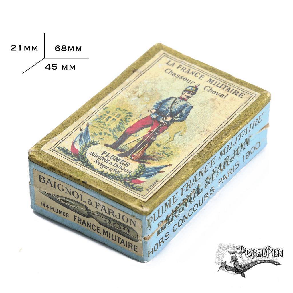 Box plume France Militaire 202 CHASSEUR a Cheval
