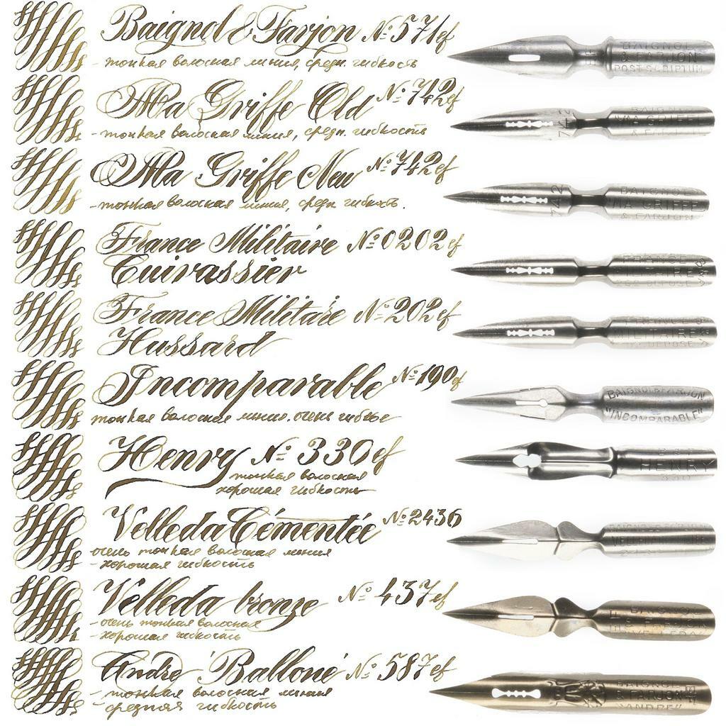 Набор перьев 005.1 Baignol & Farjon  для каллиграфии и рисунка