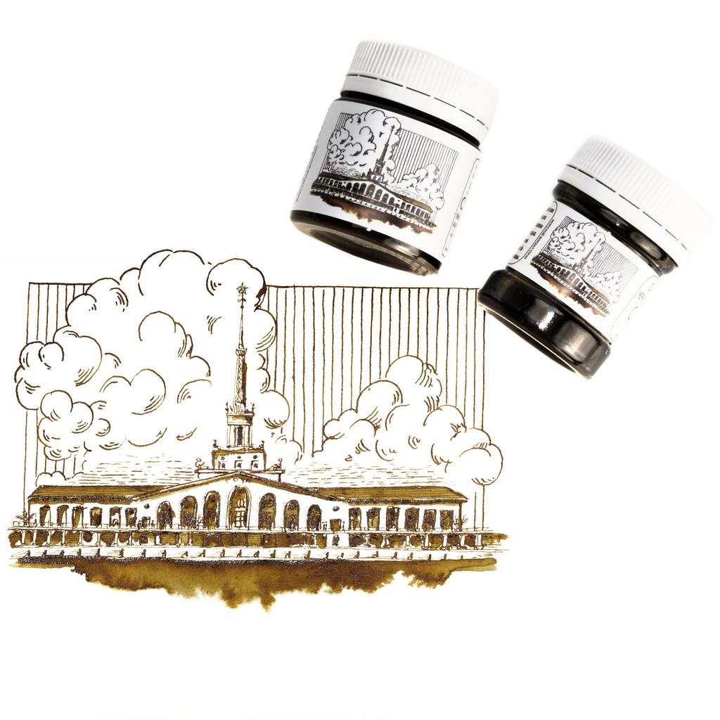 Ореховые чернила (тушь) СЕПИЯ. PopelPen "СОЧИ"