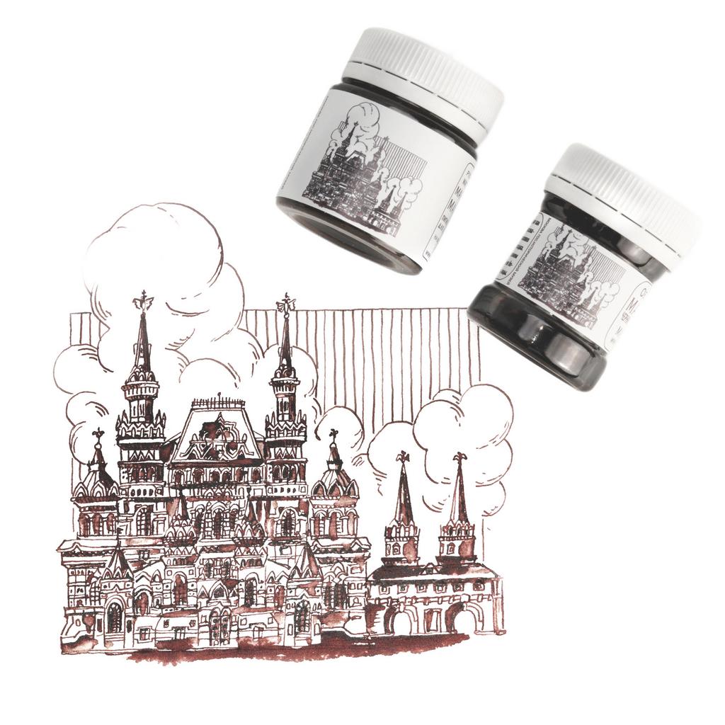 Ореховые чернила (тушь) МАХАГОН. PopelPen "ГИМ Москва"