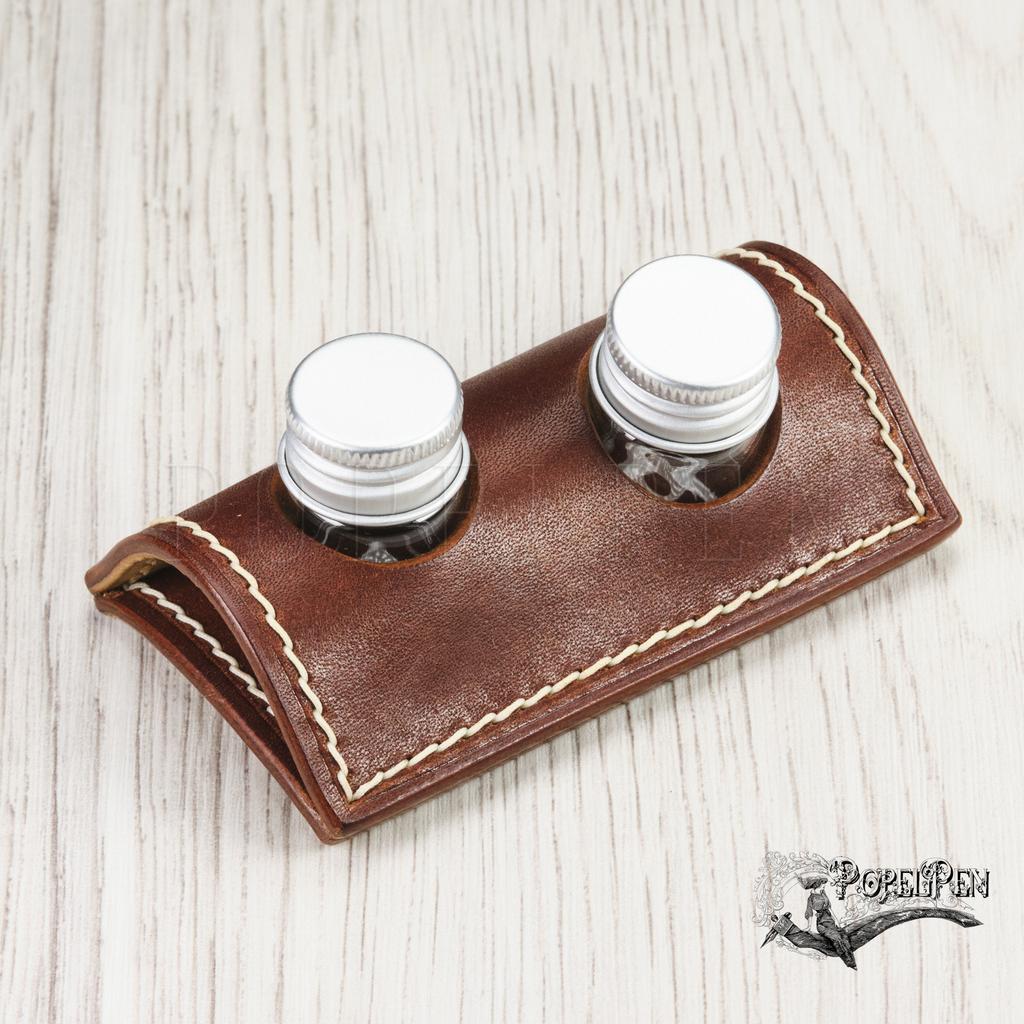 Чернильница Консул 002.  Кожа. 6мл