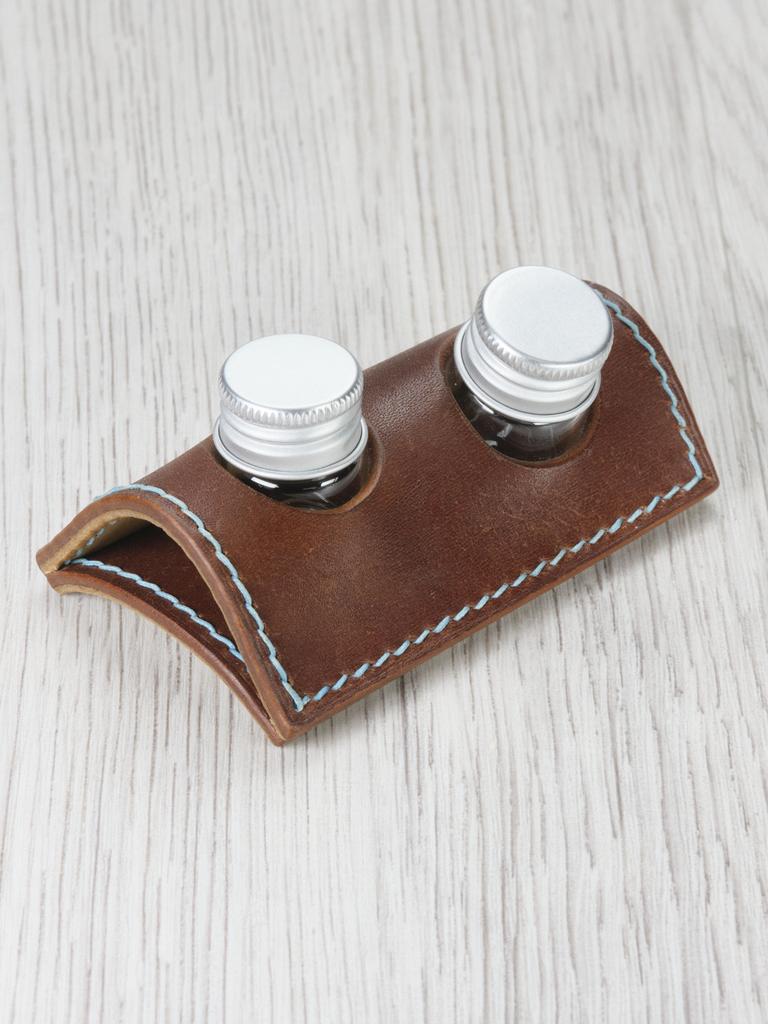 Чернильница Консул 003.  Кожа. 6мл