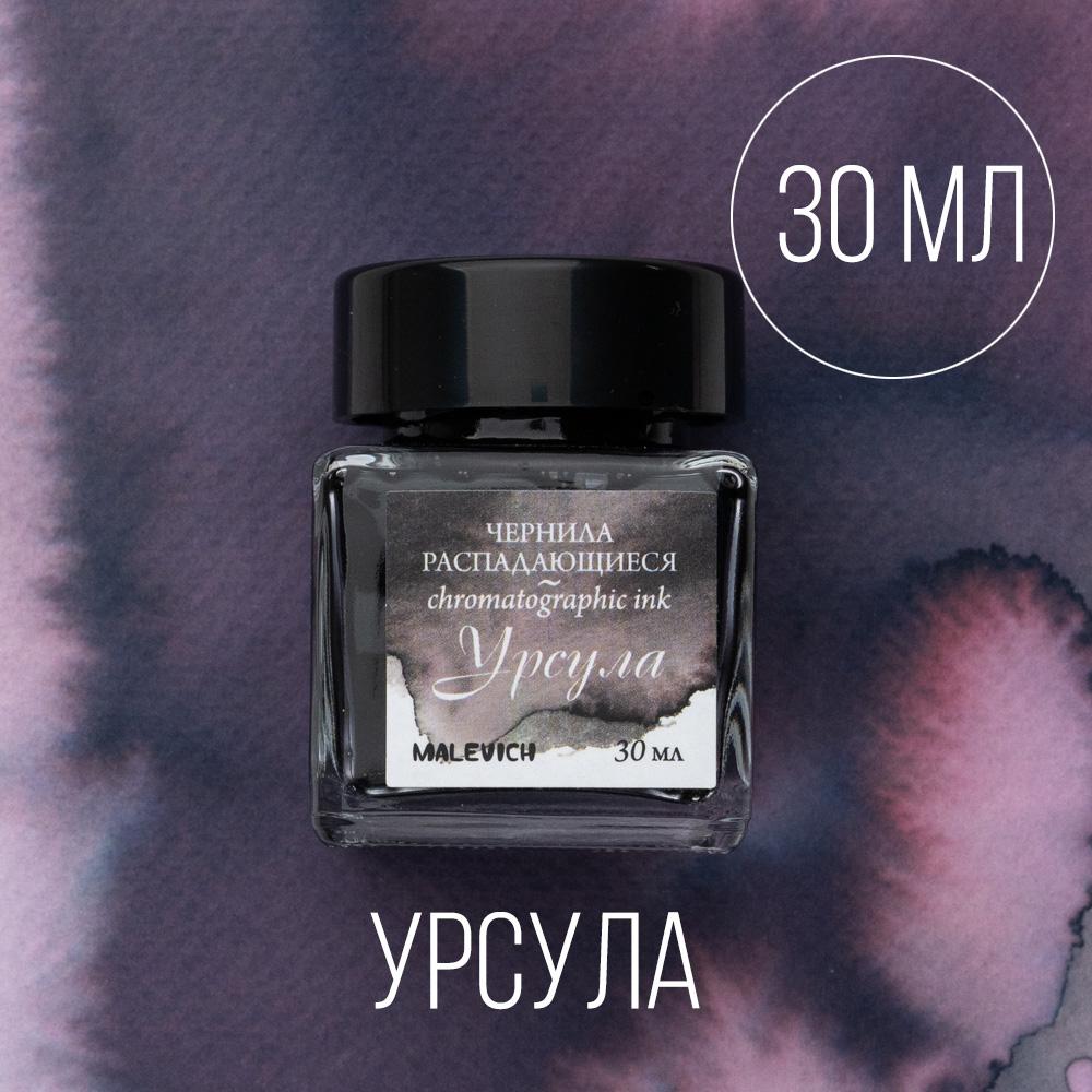 Чернила для рисования и каллиграфии Малевичъ, распадающиеся, УРСУЛА, 30 мл