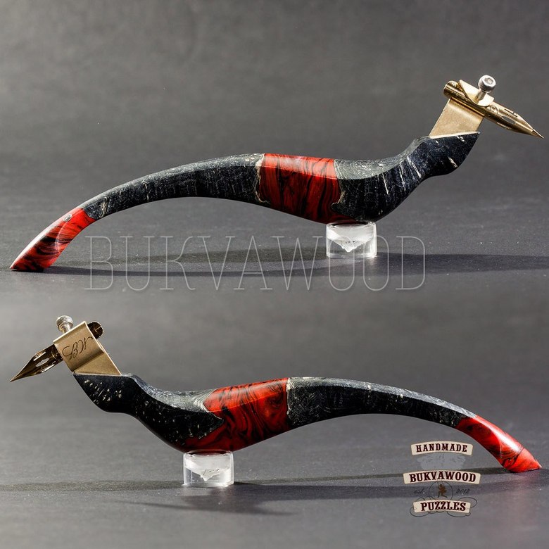 Obliquepenholder "Inferno"