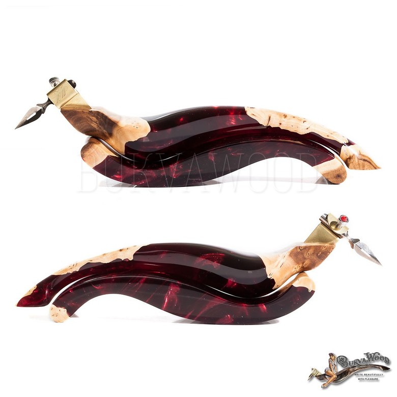 Obliquepenholder  "Bourgogne" with stand