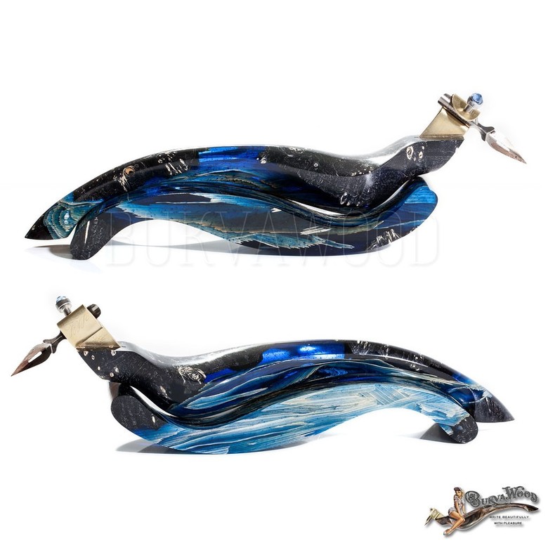 Obliquepenholder  "Blue Corn Flame"