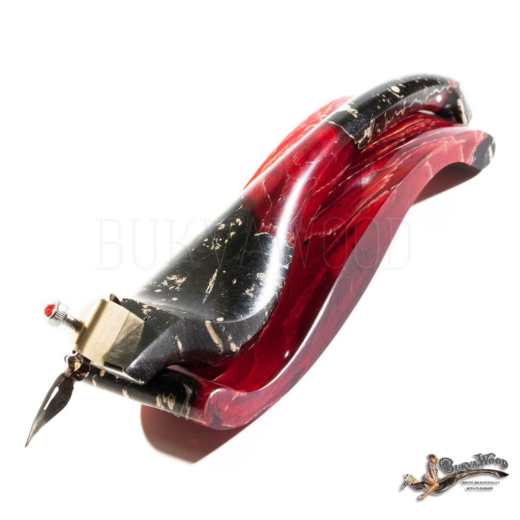 Obliquepenholder  "Cherry Corn Flame"