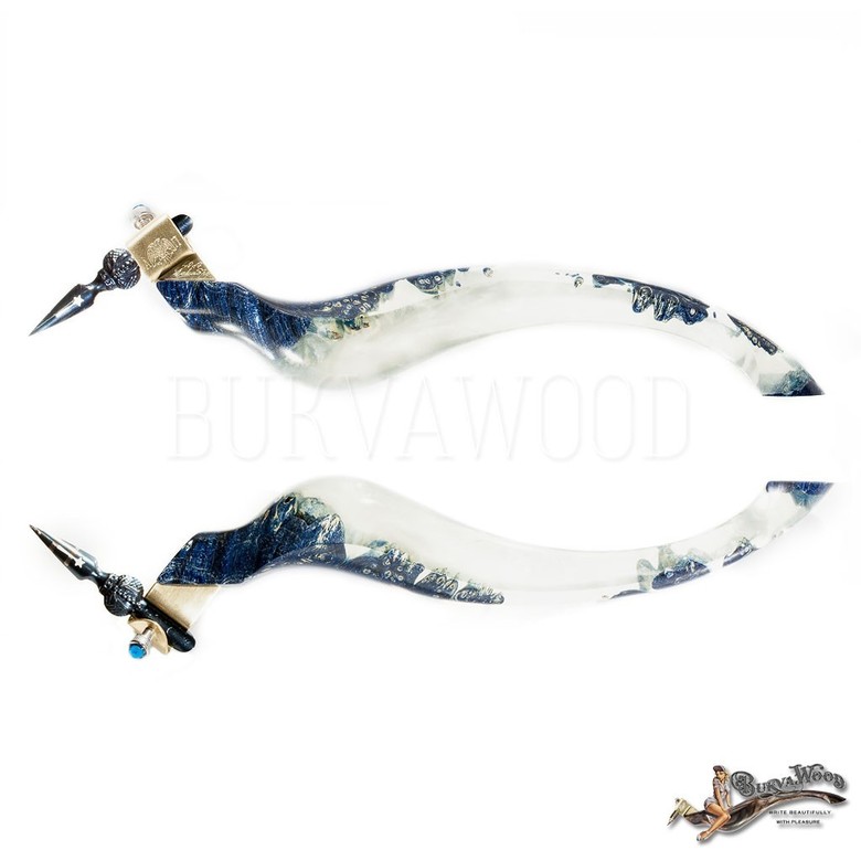 Preorder Obliquepenholder  "Winter Ice"