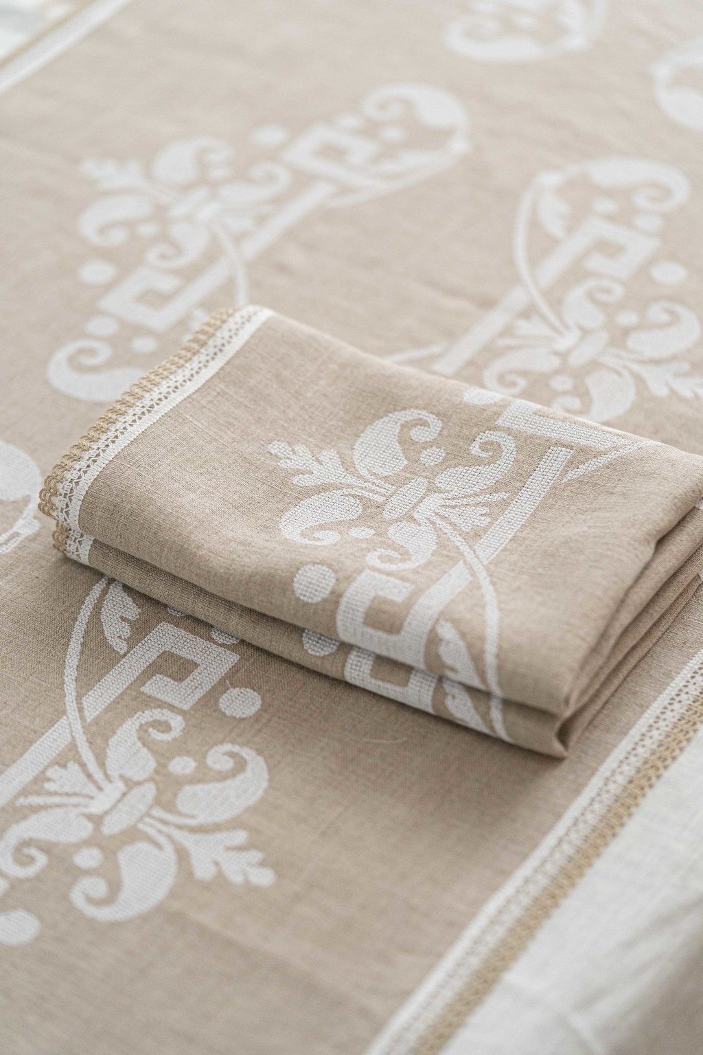 Салфетка Любимая песочного цвета