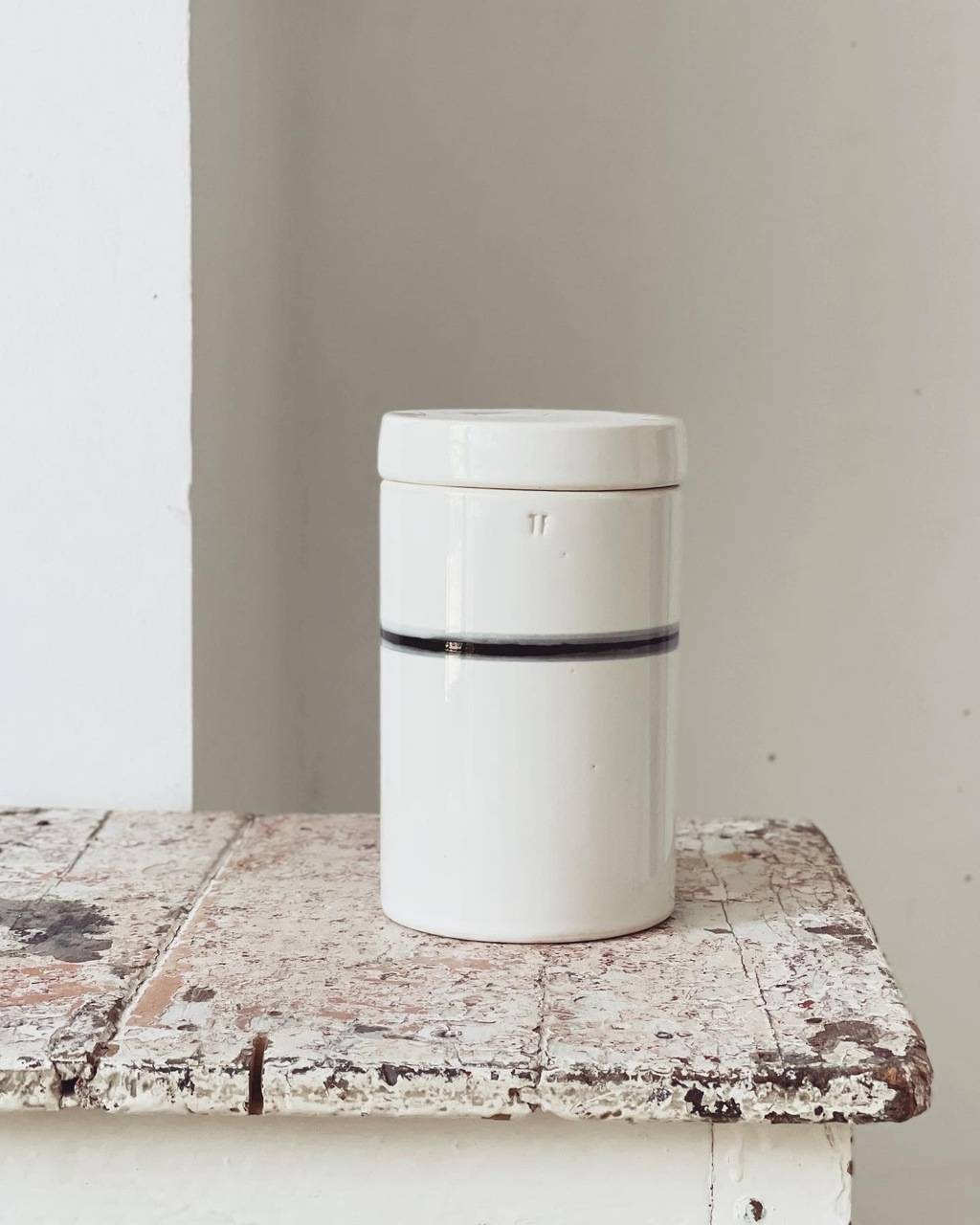 Kitchen jar for storage "Tetriflat"