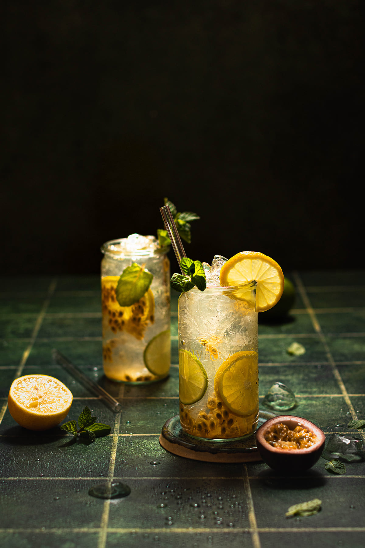 Rolled plastic backdrop "Hudson" T004