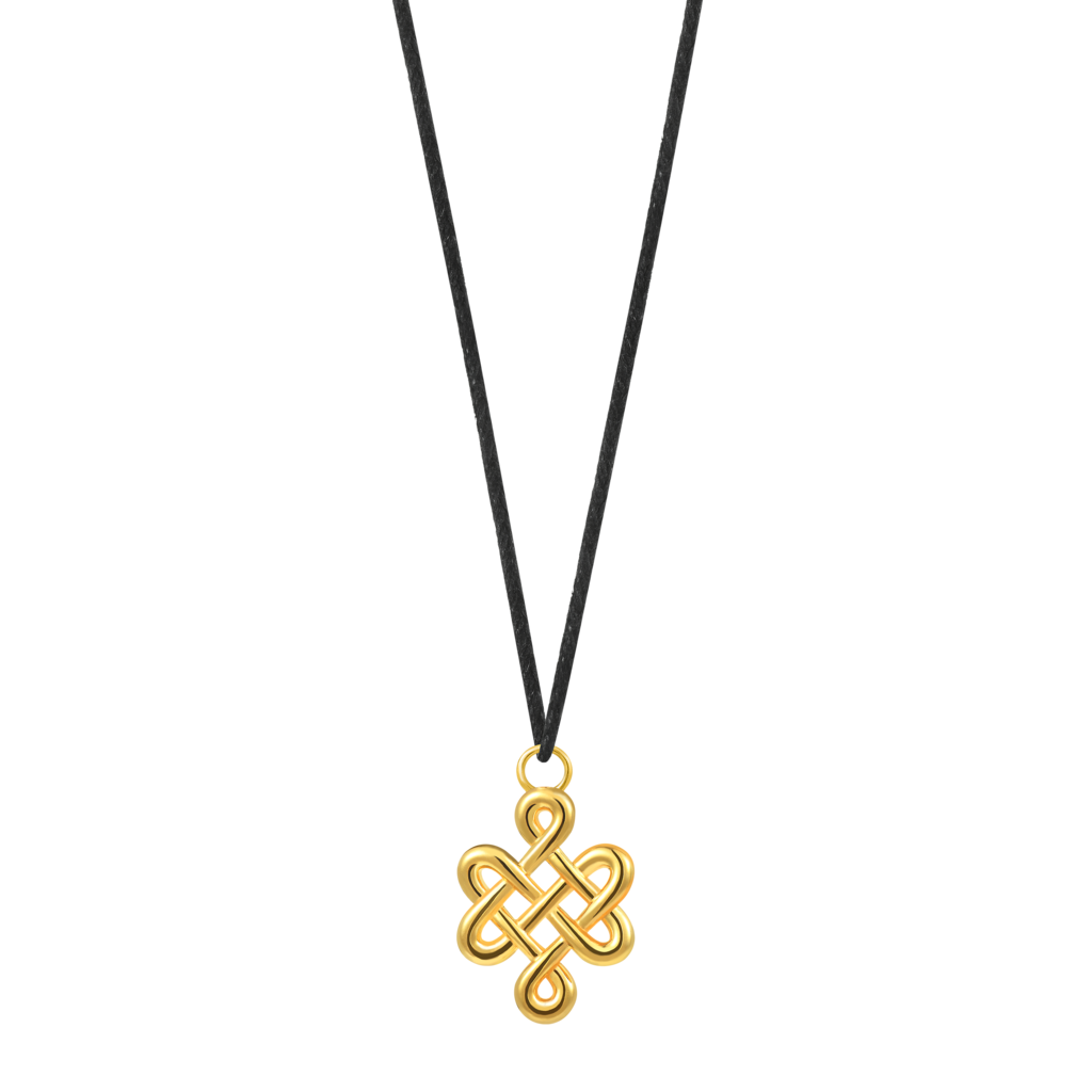 Подвеска Endless small из серебра, позолота SESSA