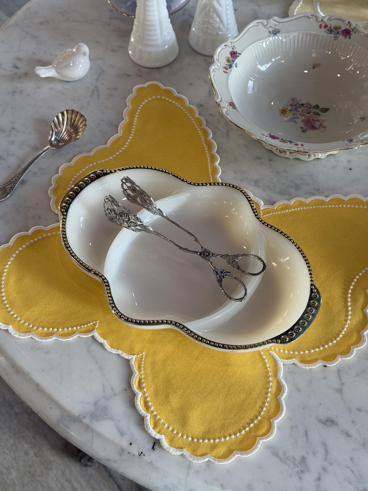 Плейсмат бабочка, желто-оранжевый