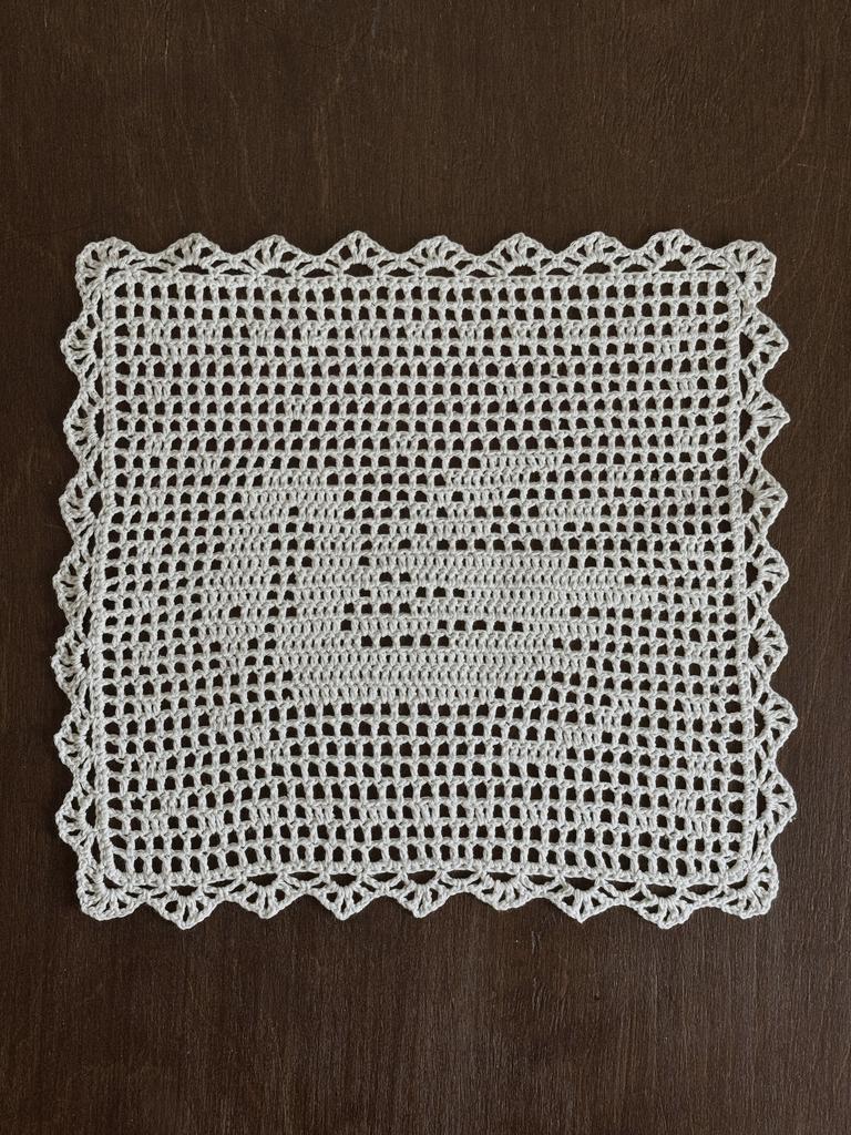 Костер вязаный «Лебедь»