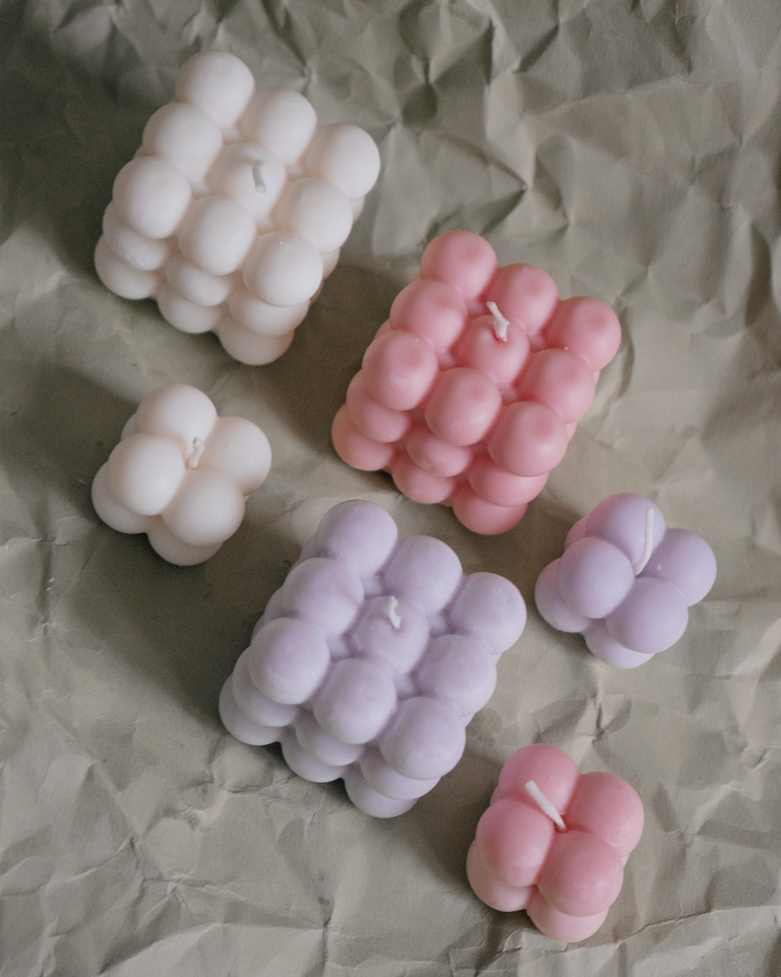 Соевая свеча BUBBLE cube