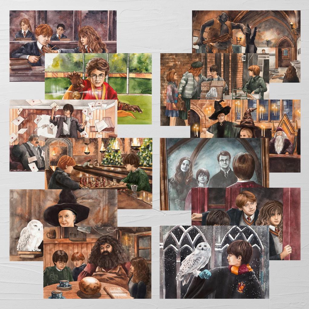 Набор открыток "Гарри Поттер и Филосовский камень"