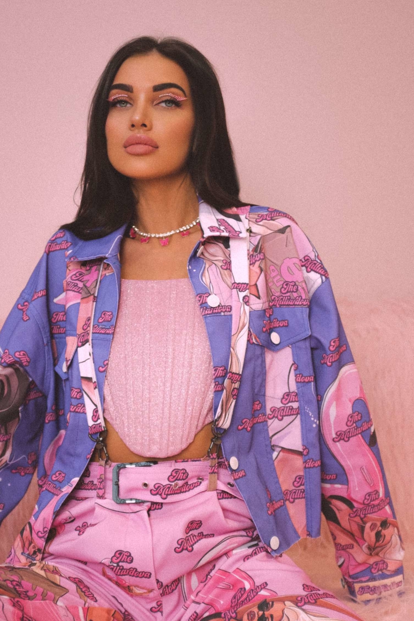 Рубашка джинсовая ECSAPISM, синяя